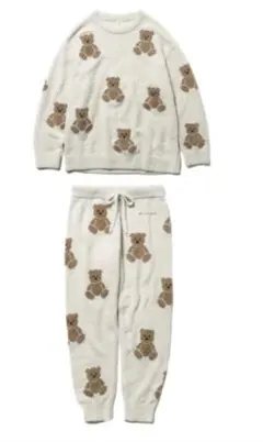 ジェラートピケ ベアジャガードプルオーバー&ロングパンツSET