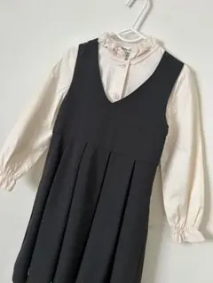 【極美品】BeBe フリル付長袖シャツ 120 フォーマル　ブラウス