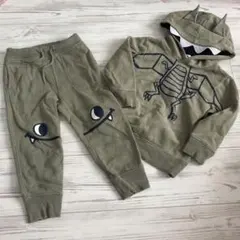 gap ハロウィン　恐竜　上下セット　スウェット　3y