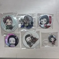 鬼滅の刃缶バッチセット ミニアクリルスタンド キーホルダー