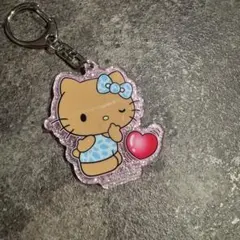 ハローキティ グリッターアクリルキーホルダー