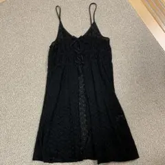 GU レースキャミソール　キャミワンピース 黒　160サイズ