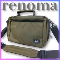 renoma レノマ ショルダーバッグ ハンドバッグ 通勤 レジャー カーキのサムネイル