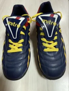 mitre サッカーシューズ ネイビー レッド値下げ不可‪✕‬