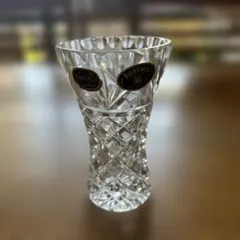 ボヘミアクリスタル カットガラス花瓶