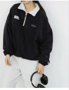 チャオパニックティピー 【DISCUS別注】ハーフジップフリースプルオーバー