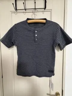 ANDER HUNK メタルヘンリーネックボーダーTシャツ M