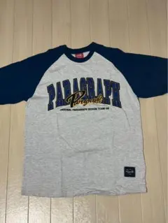 【古着】Paragraph ラグランTシャツ　グレー/ネイビー