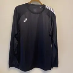 asics 2XL ブラック 長袖Tシャツ