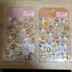 サンリオ　金箔ぷっくりシール　ウサハナ　シュガーバニーズ　キキララ　ツインクル