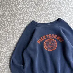 【ラグラン、バータグ、人気カラー】オールドチャンピオン古着ビンスエアメカジ紺M