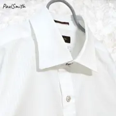 美品 PaulSmith COLLECTION Albini ジャガード 白 Mのサムネイル