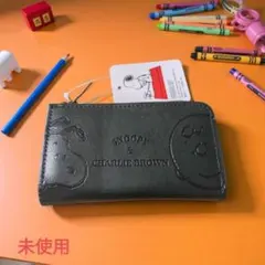 未使用です スヌーピー チャーリー・ブラウン レザー調 キーケース 公式