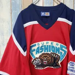 1643☆スターター☆ＮＨＬ☆スーパーファッションズ☆ホッケーシャツ☆総刺繍のサムネイル