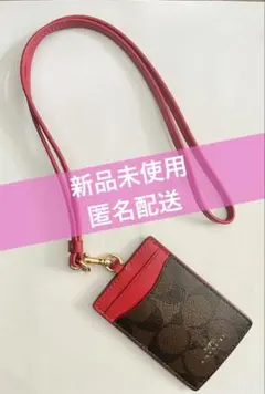 【新品未使用】COACH レザー パスケース