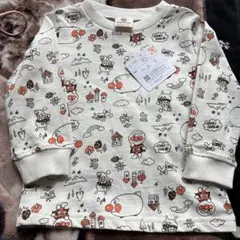 【新品未使用】タグ付き　アンパンマン薄手長袖 トレーナー 90サイズ春秋向き