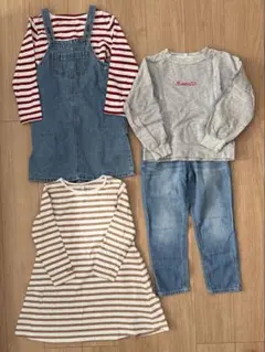 120 130 女の子　トップスパンツまとめ売り