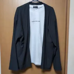 【新品】RECORDING BIRDS ダークグレー カーディガンTシャツセット