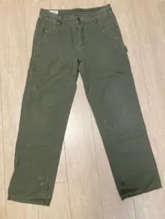 ペインターパンツ　オリーブグリーン 4ポケット