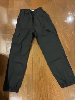 グローバルワーク☆ブラック カーゴパンツ ゴムウエスト