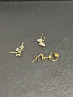 K18刻印あり ピアスまとめ 1.06g