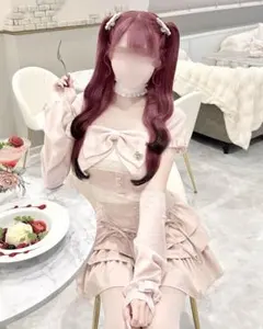honey mew スクエアネックギンガムチェック トップス ミシェルマカロン