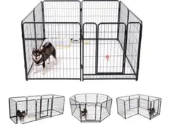 大型犬 サークル スチール製 ペットサークル 犬用サークル 犬用フェンスのサムネイル