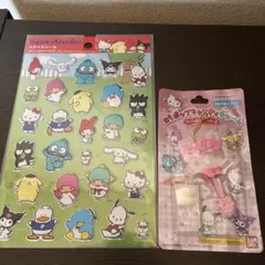 サンリオ　ロリポップキャンディチャーム　キティ　クロミ　マイメロ　ガチャ　4点