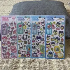 平成はっぴーフォンステッカーズ　サンリオ2枚　たまごっち2枚　【正規品】