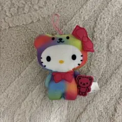 ハローキティ レインボーぬいぐるみ