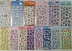 ダイソー サンリオ ぷくっとシール 14枚セット まとめ売り