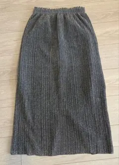 BEAUTY&YOUTH ラメプリーツ ロングタイトスカート Sサイズ