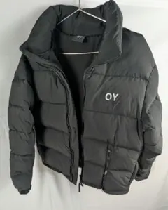 美品/本格ダウンOY オーワイ ダウンジャケット 黒 韓国ストリート ロゴ 希少