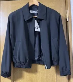 ZARA ブラック　ショートジャケット　レディース