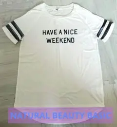 NATURAL BEAUTY BASIC 肩メッシュTシャツ　Mのサムネイル