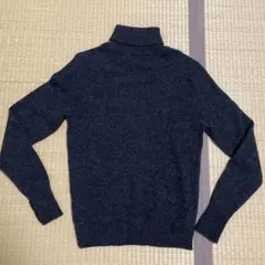 BOYCOTT ボイコットダークグレー タートルネックセーター