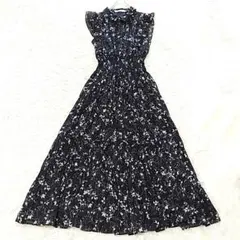 SNIDEL Sustainable フリルプリーツワンピース