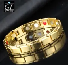 T261 新品 =744ブレスレット パワーストーン ゴールドのサムネイル