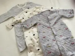 西松屋 長袖カバーオール 3枚セット