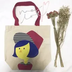 メルロー 女の子柄キャンバストートバッグ チェリー