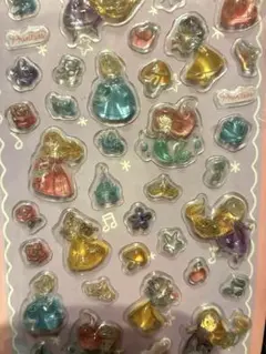 ディズニープリンセス ぷくぷくシール