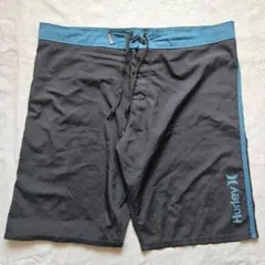 Hurley(2XL)ハーフパンツ/ショートパンツ/ブルー/ブラック/紐付きのサムネイル
