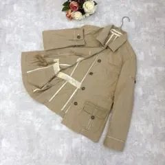 美品✨エディーバウアー（M）サファリジャケット ワーク コットン100ベージュ
