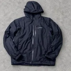 mont-bell モンベル フラットアイアンパーカ XL 黒 防水透湿 中綿