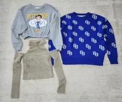 BETTY ショートスウェットトップス GG PATTERN ニット限定色　他