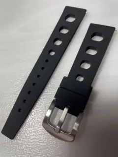 Tropic Sport Type シリコンラバーストラップ ブラック 20mm