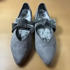 RODESKO ロデスコ バレエシューズ ベロアファーフラットシューズ 37