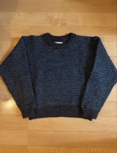 l.lbeen 80sバーズアイニット　ノルウェー製