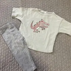 Pualnina 恐竜柄 トップス パンツ セットアップ