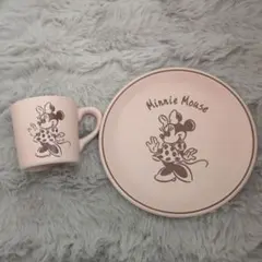 ミニーマウス マグカップとプレートセット